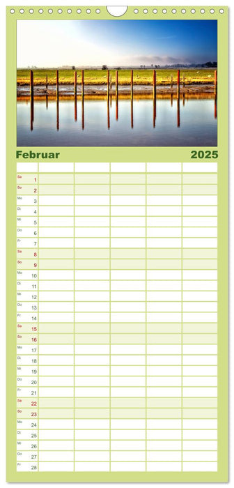 Friesland - Watt und Nordsee (CALVENDO Familienplaner 2025)