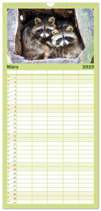 Tierkalender 2025 (CALVENDO Familienplaner 2025)