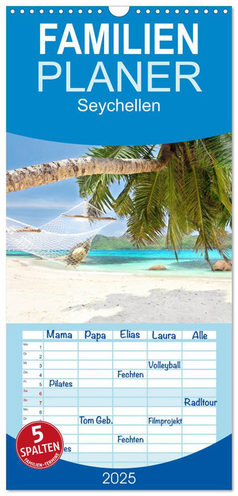Seychellen (CALVENDO Familienplaner 2025)