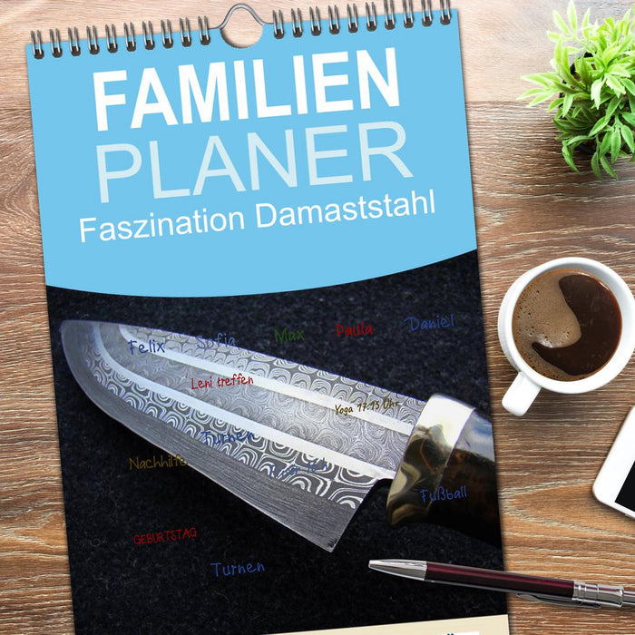 Faszination Damaststahl (CALVENDO Familienplaner 2025)