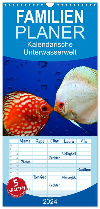 Kalendarische Unterwasserwelt (CALVENDO Familienplaner 2025)