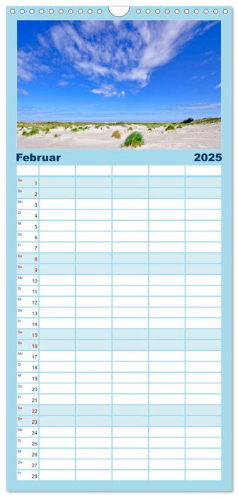 Ostfriesische Inseln (CALVENDO Familienplaner 2025)