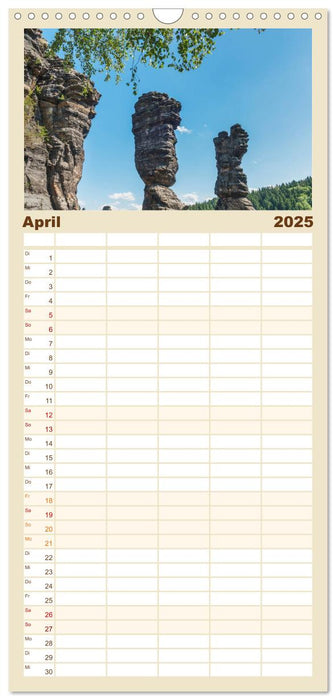 Sächsische Schweiz / Geburtstagsplaner (CALVENDO Familienplaner 2025)