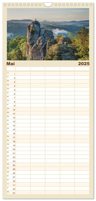 Sächsische Schweiz / Geburtstagsplaner (CALVENDO Familienplaner 2025)