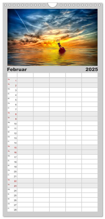 Friesland, verzauberte Landschaft an der Nordsee (CALVENDO Familienplaner 2025)