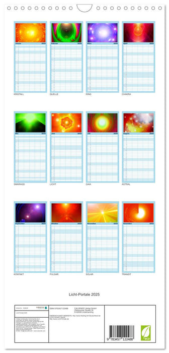 Licht-Portale 2025 (CALVENDO Familienplaner 2025)
