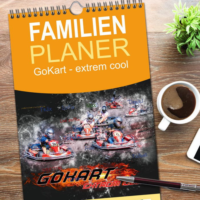 GoKart - extrem cool (CALVENDO Familienplaner 2025)