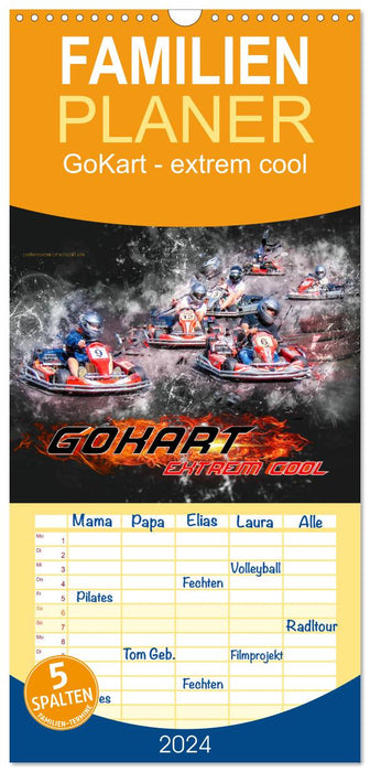 GoKart - extrem cool (CALVENDO Familienplaner 2025)