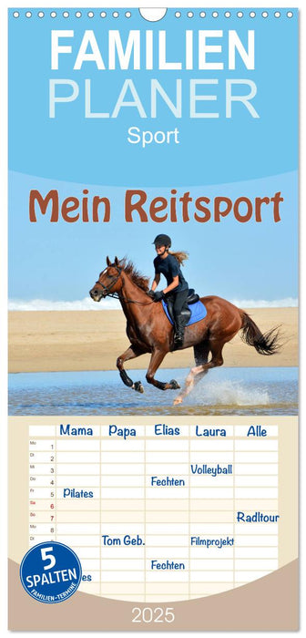 Mein Reitsport Kalender (CALVENDO Familienplaner 2025)