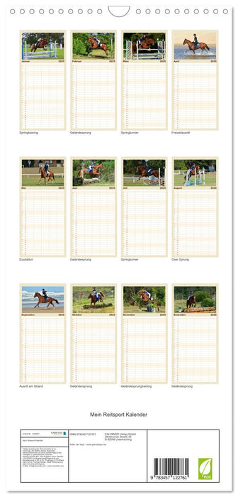 Mein Reitsport Kalender (CALVENDO Familienplaner 2025)