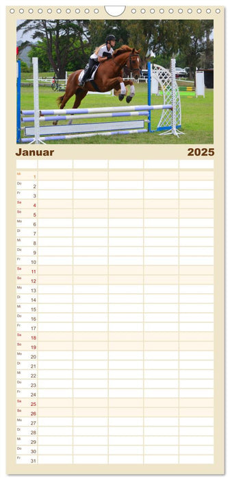 Mein Reitsport Kalender (CALVENDO Familienplaner 2025)