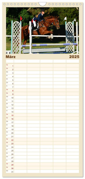 Mein Reitsport Kalender (CALVENDO Familienplaner 2025)