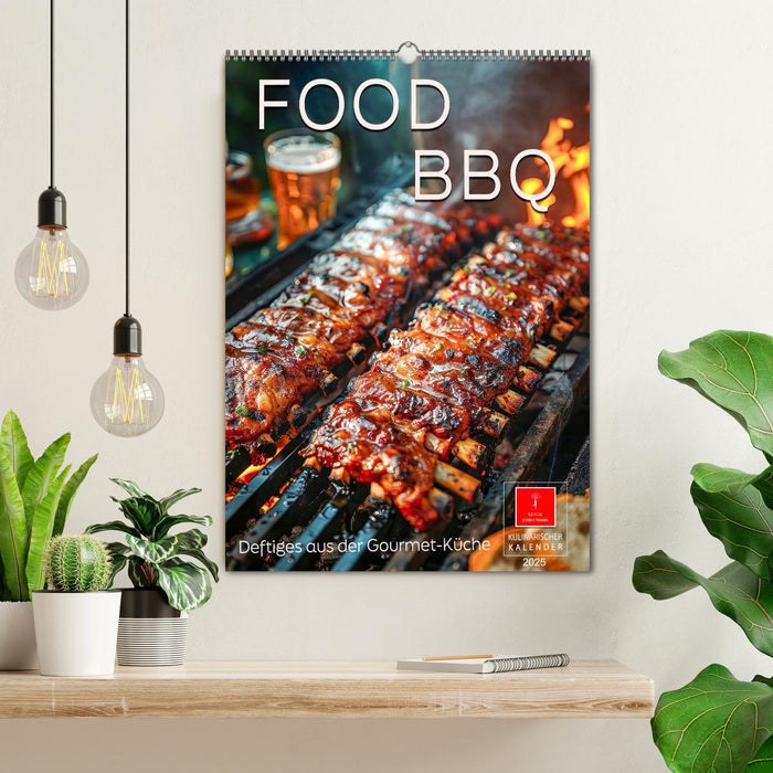 Food BBQ - Deftiges aus der Gourmet-Küche (CALVENDO Wandkalender 2025)