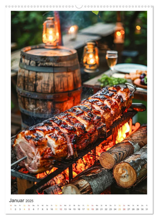 Food BBQ - Deftiges aus der Gourmet-Küche (CALVENDO Wandkalender 2025)