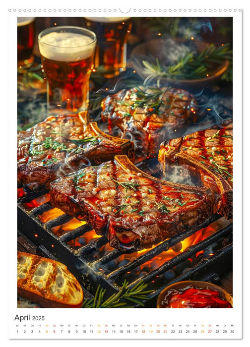 Food BBQ - Deftiges aus der Gourmet-Küche (CALVENDO Wandkalender 2025)