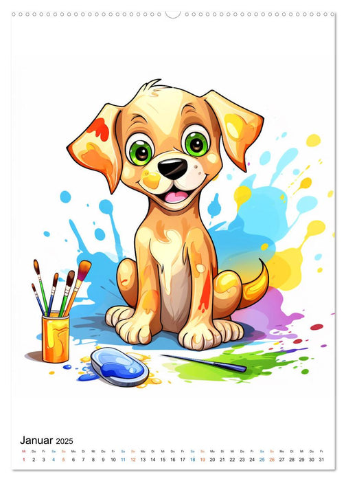 Verspielte Hunde (CALVENDO Wandkalender 2025)