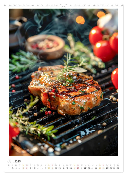 Food BBQ - Deftiges aus der Gourmet-Küche (CALVENDO Premium Wandkalender 2025)