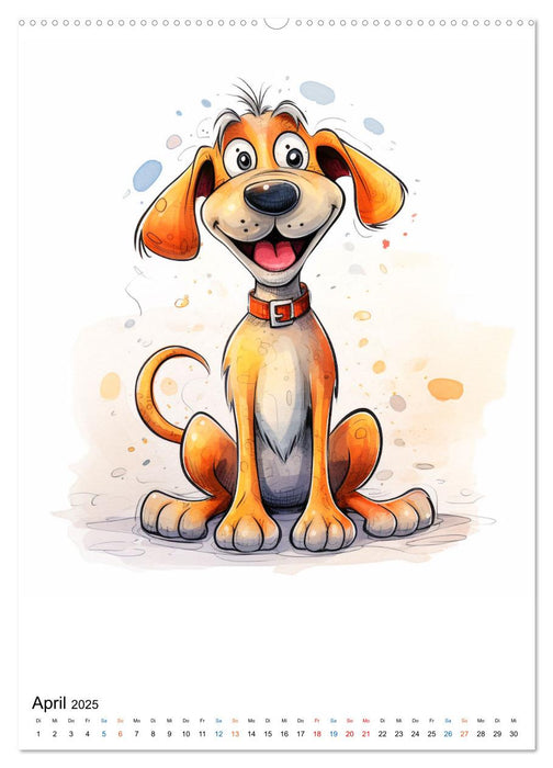 Verspielte Hunde (CALVENDO Premium Wandkalender 2025)