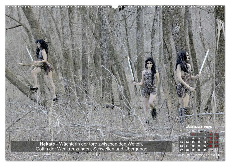 Bodypainting Göttinnen in jeder Frau (CALVENDO Premium Wandkalender 2025)