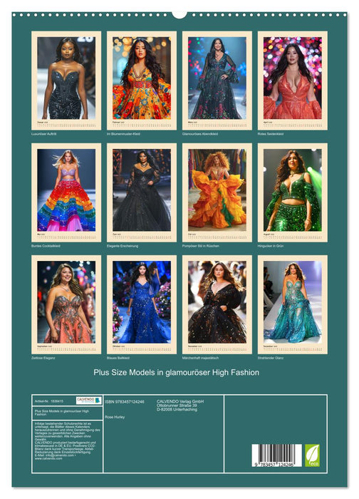 Plus Size Models in glamouröser High Fashion (CALVENDO Premium Wandkalender 2025)