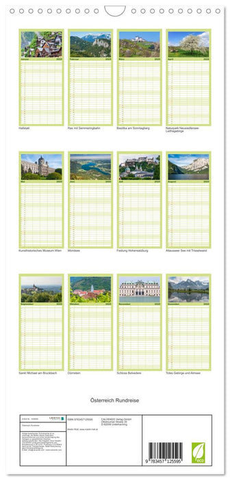 Österreich Rundreise (CALVENDO Familienplaner 2025)