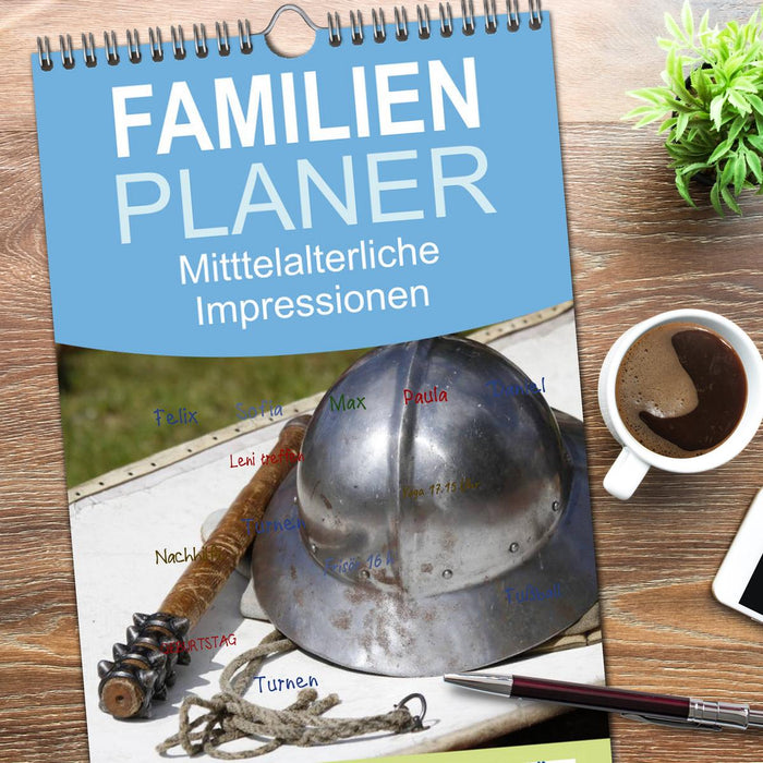 Mitttelalterliche Impressionen (CALVENDO Familienplaner 2025)