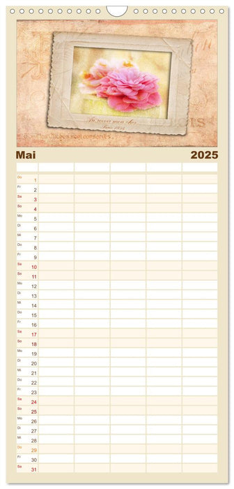 French Vintage Country (CALVENDO Familienplaner 2025)