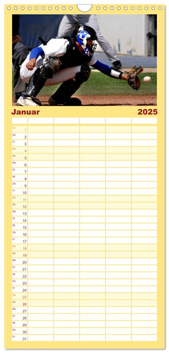 Kultsport Baseball (CALVENDO Familienplaner 2025)