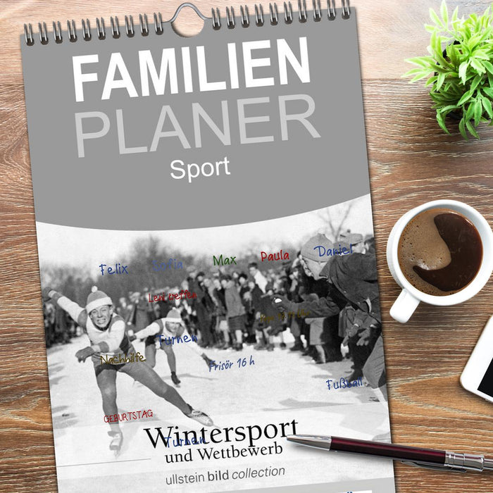 Wintersport und Wettbewerb (CALVENDO Familienplaner 2025)