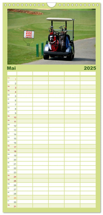 Passion Golf (CALVENDO Familienplaner 2025)