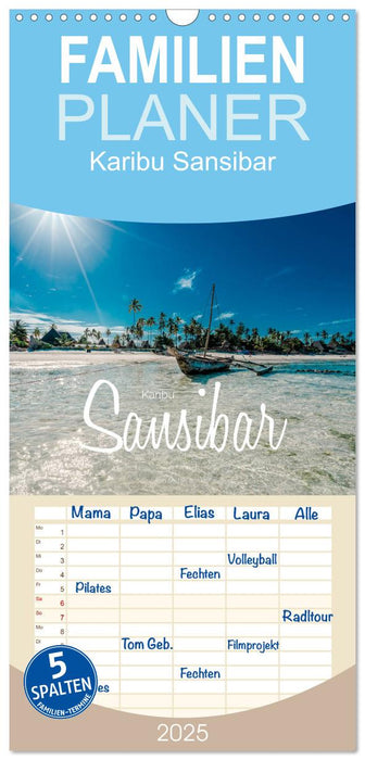 Karibu Sansibar (CALVENDO Familienplaner 2025)