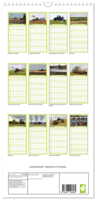 Landwirtschaft - Maschinen im Einsatz (CALVENDO Familienplaner 2025)