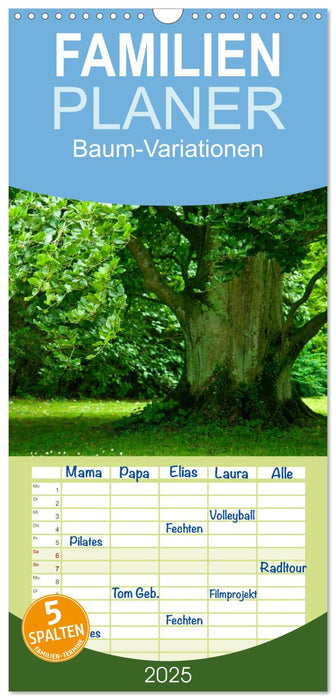 Baum-Variationen (CALVENDO Familienplaner 2025)