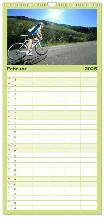 Pyrenäenpässe mit dem Rennrad 2025 (CALVENDO Familienplaner 2025)