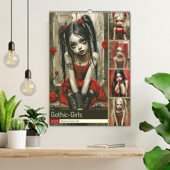 Gothic-Girls. Bizzare Comic-Art (CALVENDO Wandkalender 2025)