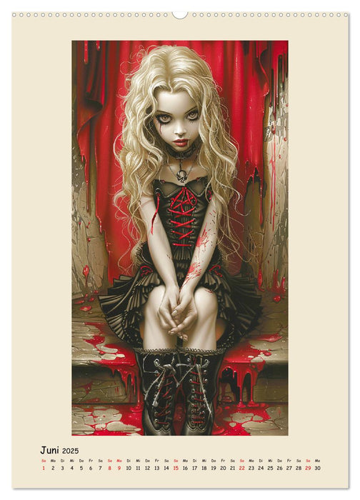 Gothic-Girls. Bizzare Comic-Art (CALVENDO Wandkalender 2025)