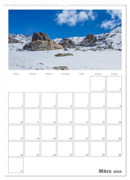 Französische Alpen, auf den Pfaden des Murmeltiers (CALVENDO Wandkalender 2025)