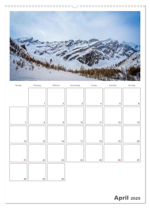 Französische Alpen, auf den Pfaden des Murmeltiers (CALVENDO Wandkalender 2025)