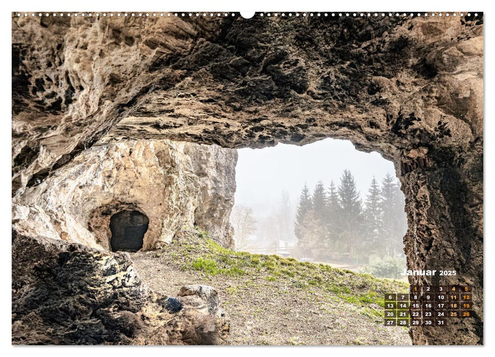 Faszinierende Höhlen auf der Schwäbischen Alb (CALVENDO Wandkalender 2025)