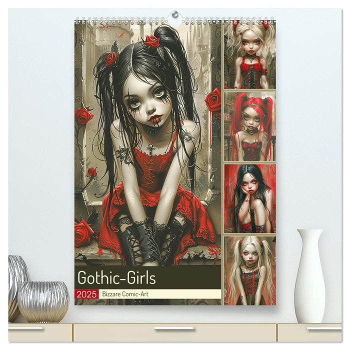 Gothic-Girls. Bizzare Comic-Art (CALVENDO Premium Wandkalender 2025)