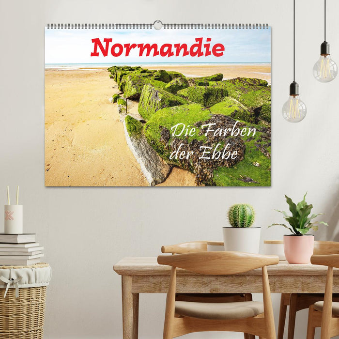 Normandie Die Farben der Ebbe (CALVENDO Wandkalender 2025)