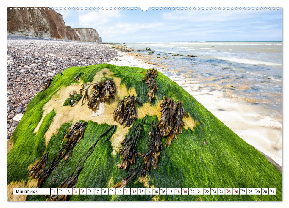 Normandie Die Farben der Ebbe (CALVENDO Wandkalender 2025)