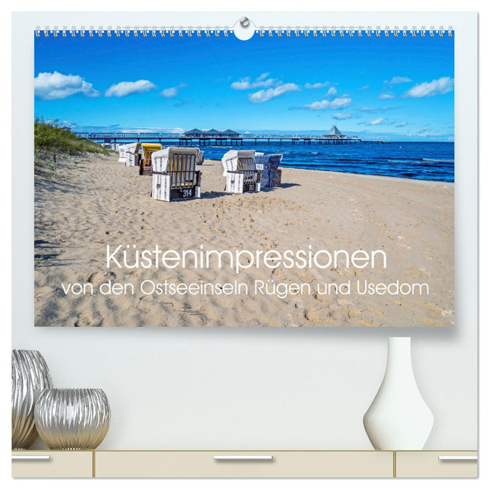 Küstenimpressionen von den Ostseeinseln Rügen und Usedom (CALVENDO Premium Wandkalender 2025)