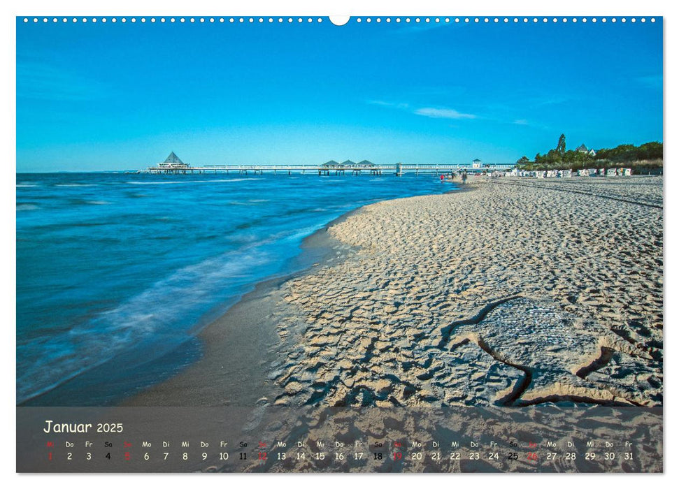 Küstenimpressionen von den Ostseeinseln Rügen und Usedom (CALVENDO Premium Wandkalender 2025)