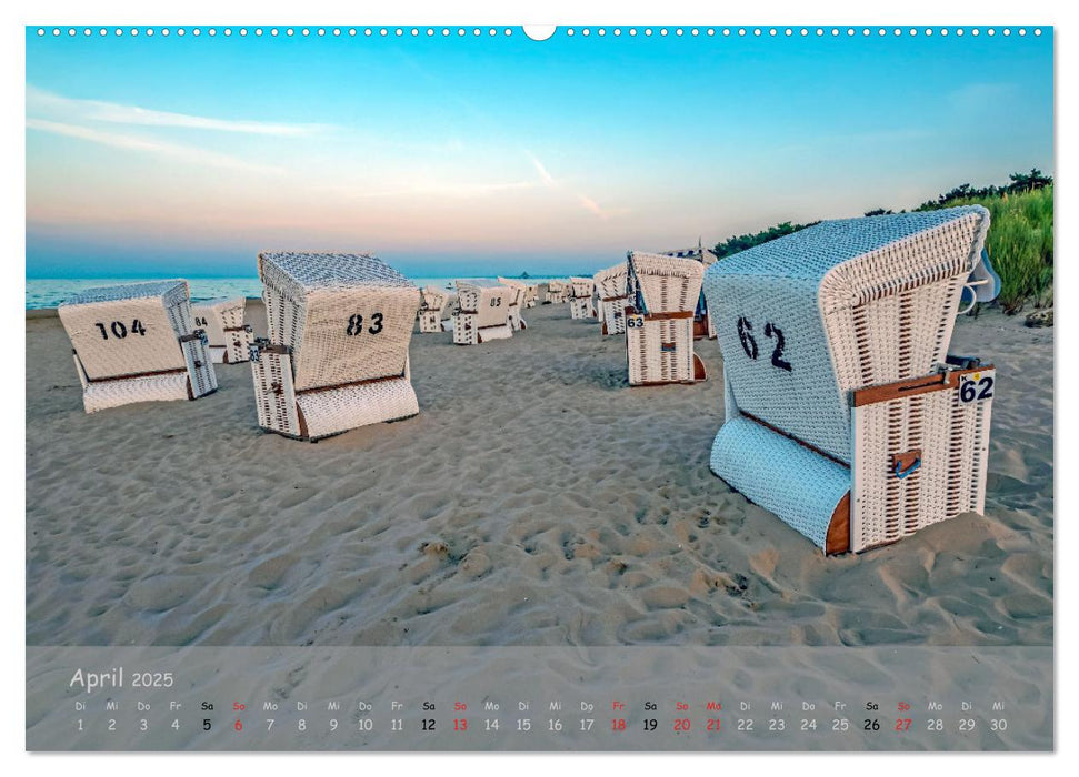 Küstenimpressionen von den Ostseeinseln Rügen und Usedom (CALVENDO Premium Wandkalender 2025)