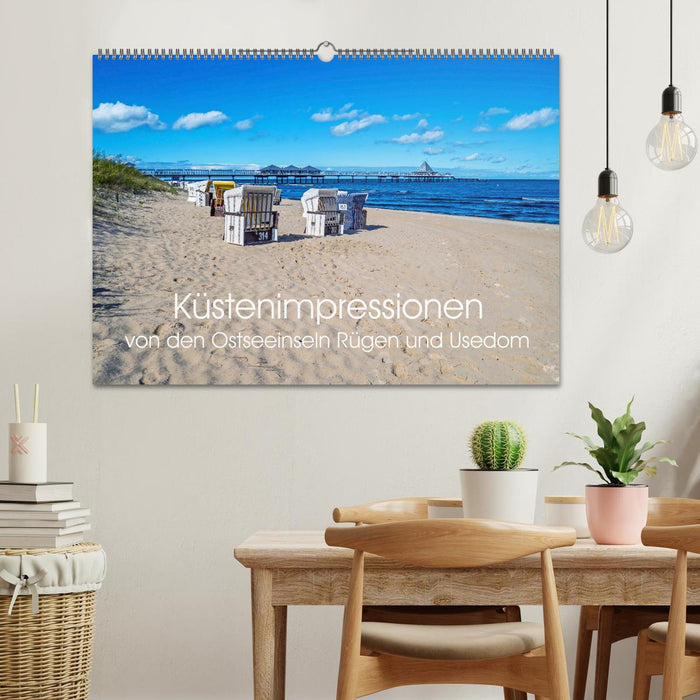 Küstenimpressionen von den Ostseeinseln Rügen und Usedom (CALVENDO Wandkalender 2025)