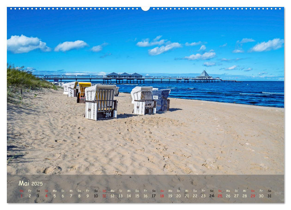 Küstenimpressionen von den Ostseeinseln Rügen und Usedom (CALVENDO Wandkalender 2025)