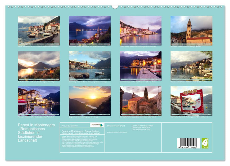 Perast in Montenegro - Romantisches Städtchen in faszinierender Landschaft (CALVENDO Premium Wandkalender 2025)