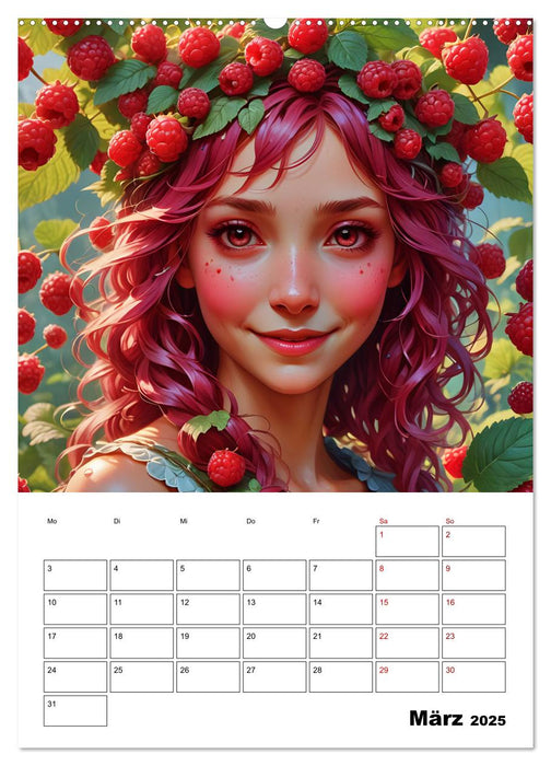 Fruchtiger Elfenzauber (CALVENDO Wandkalender 2025)