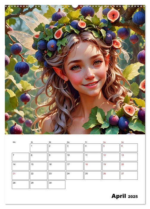 Fruchtiger Elfenzauber (CALVENDO Premium Wandkalender 2025)